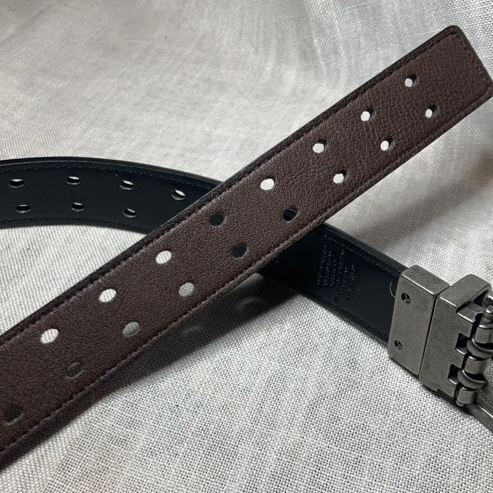 Double prong reversible boys belt